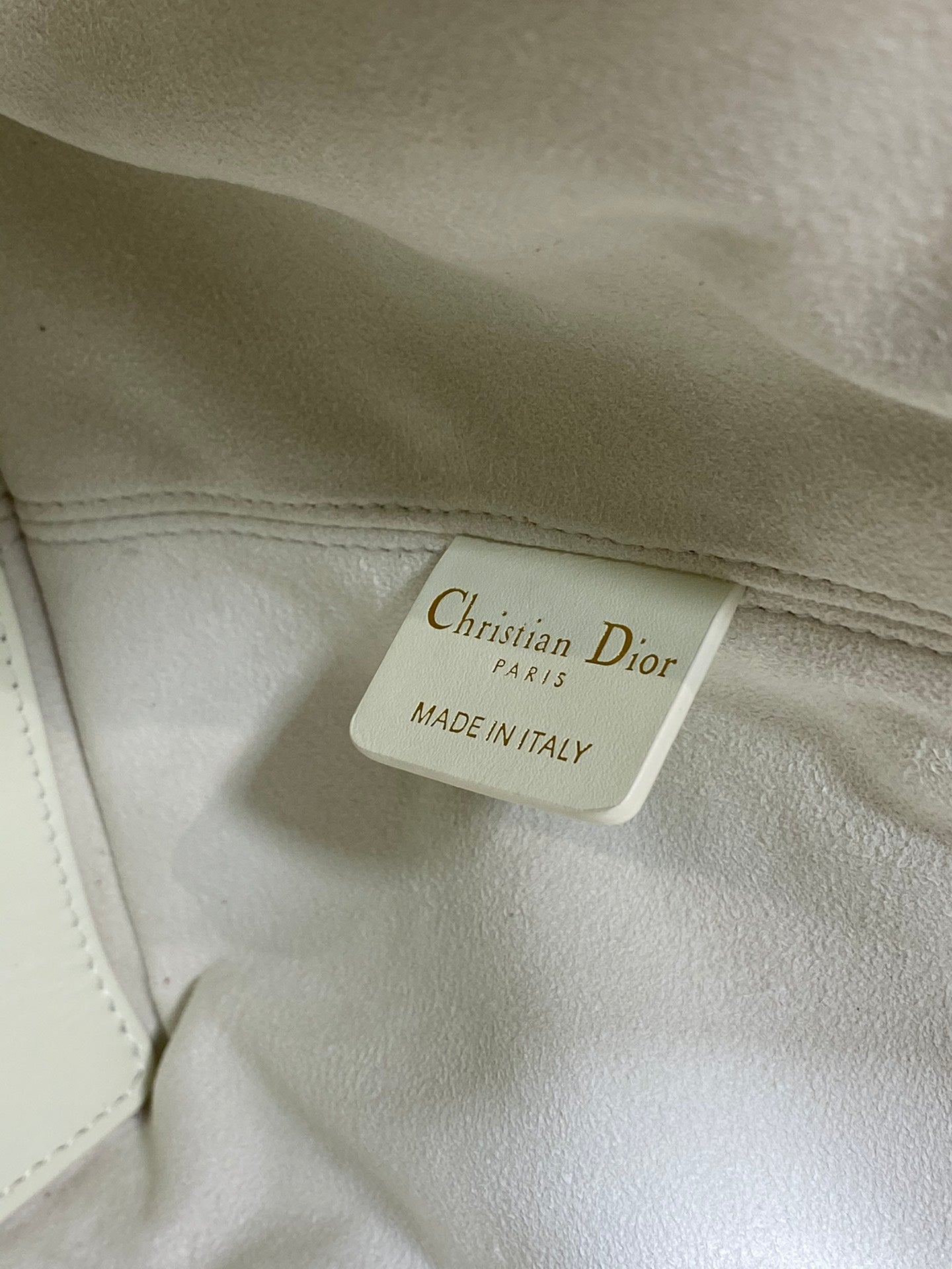 WHITE DIOR BAG