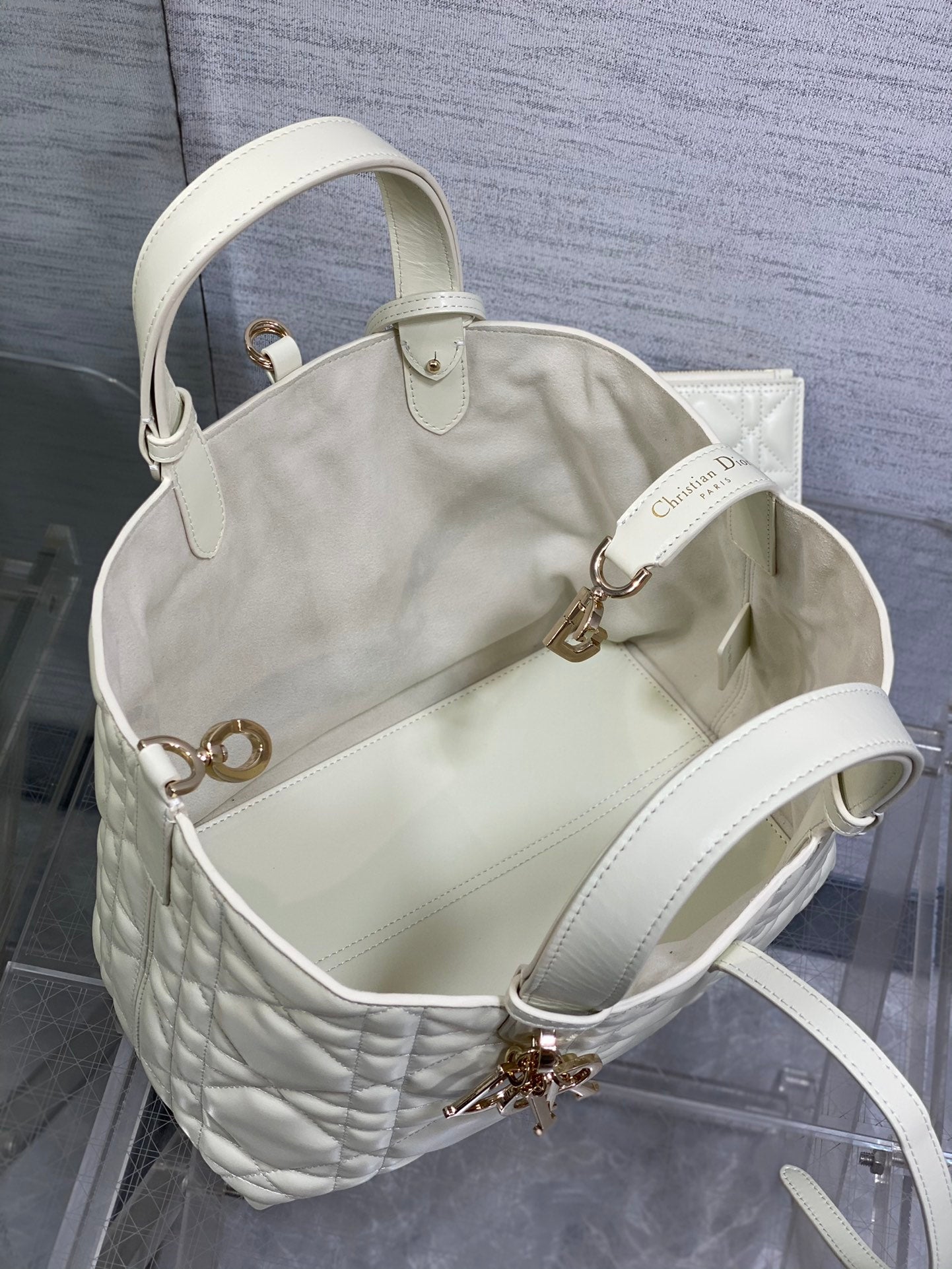 WHITE DIOR BAG
